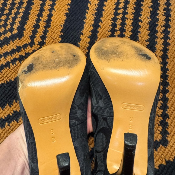 Coach peep toe heels, size 9. Sadly I can no longer wear heels anymore. - Picture 9 of 9